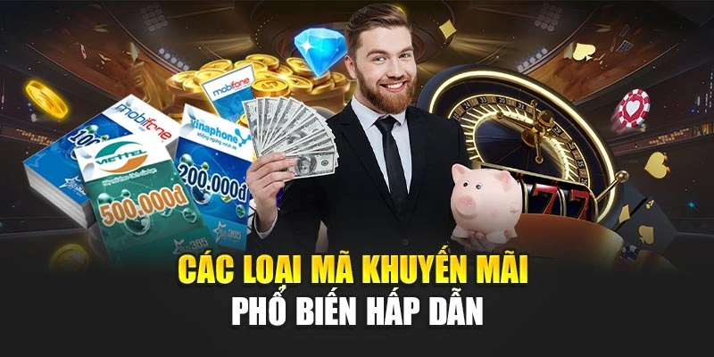 Các loại mã khuyến mãi phổ biến hấp dẫn